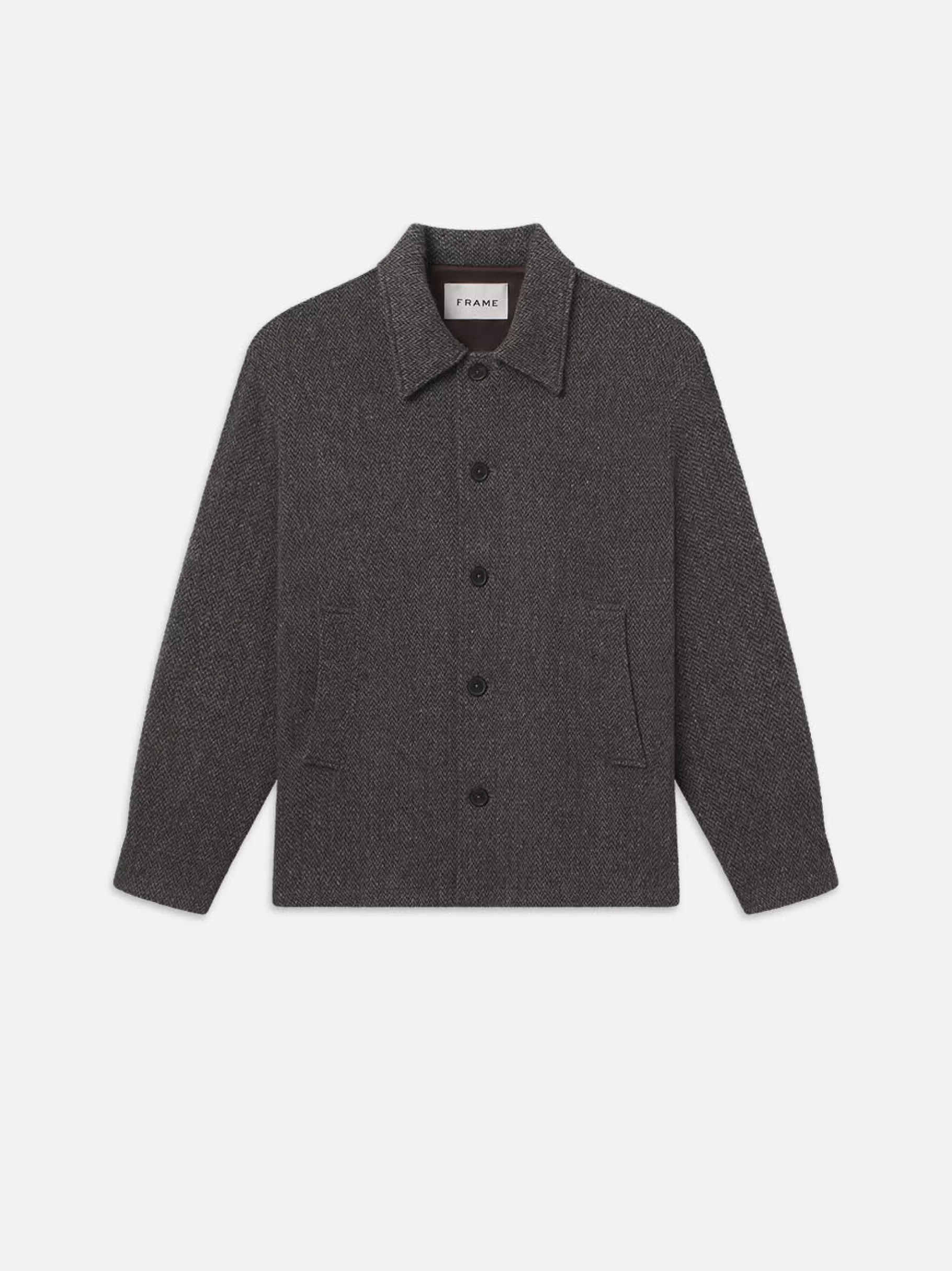 Jackets & Coats | Shirts*FRAME Tweed Shirt Jacket in Heather Brown Heatherbrown