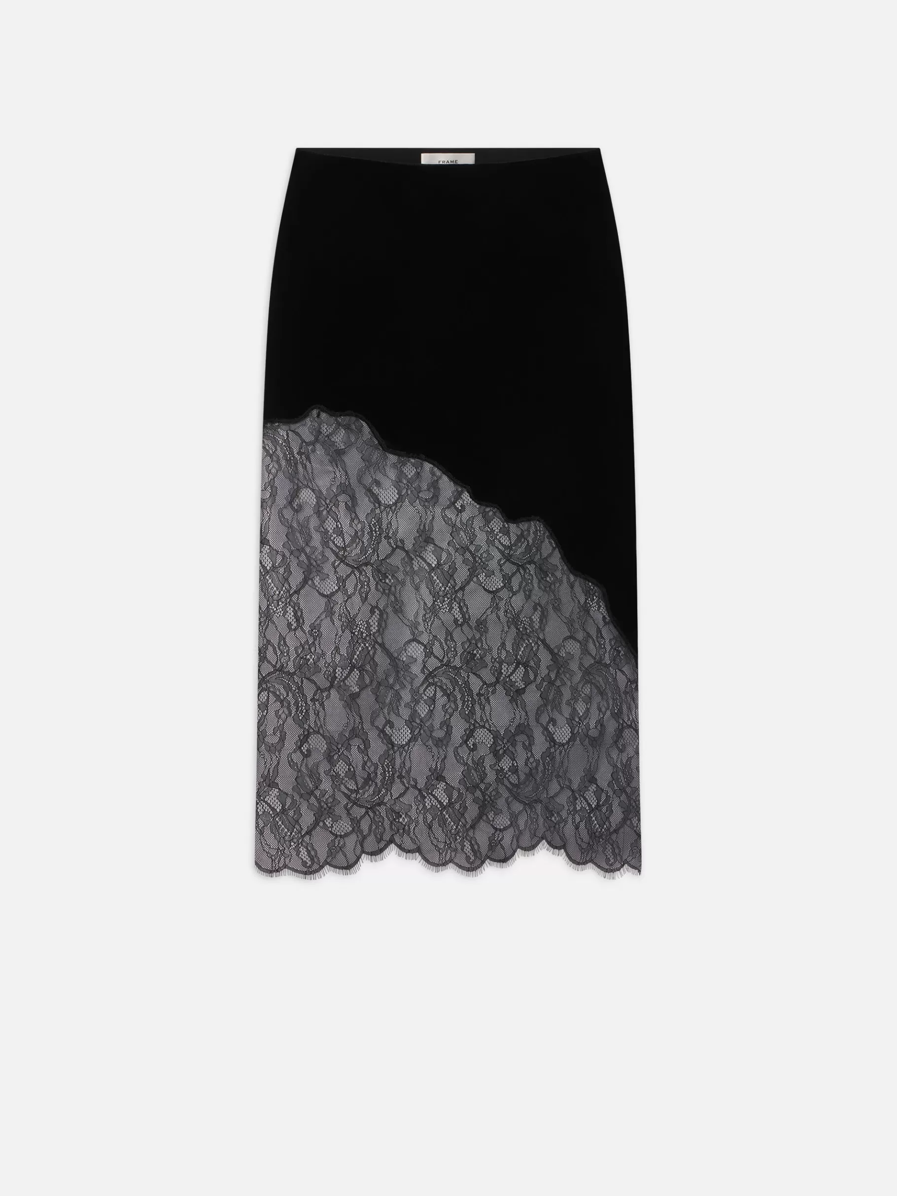Skirts & Shorts*FRAME Velvet Lace Skirt in Black