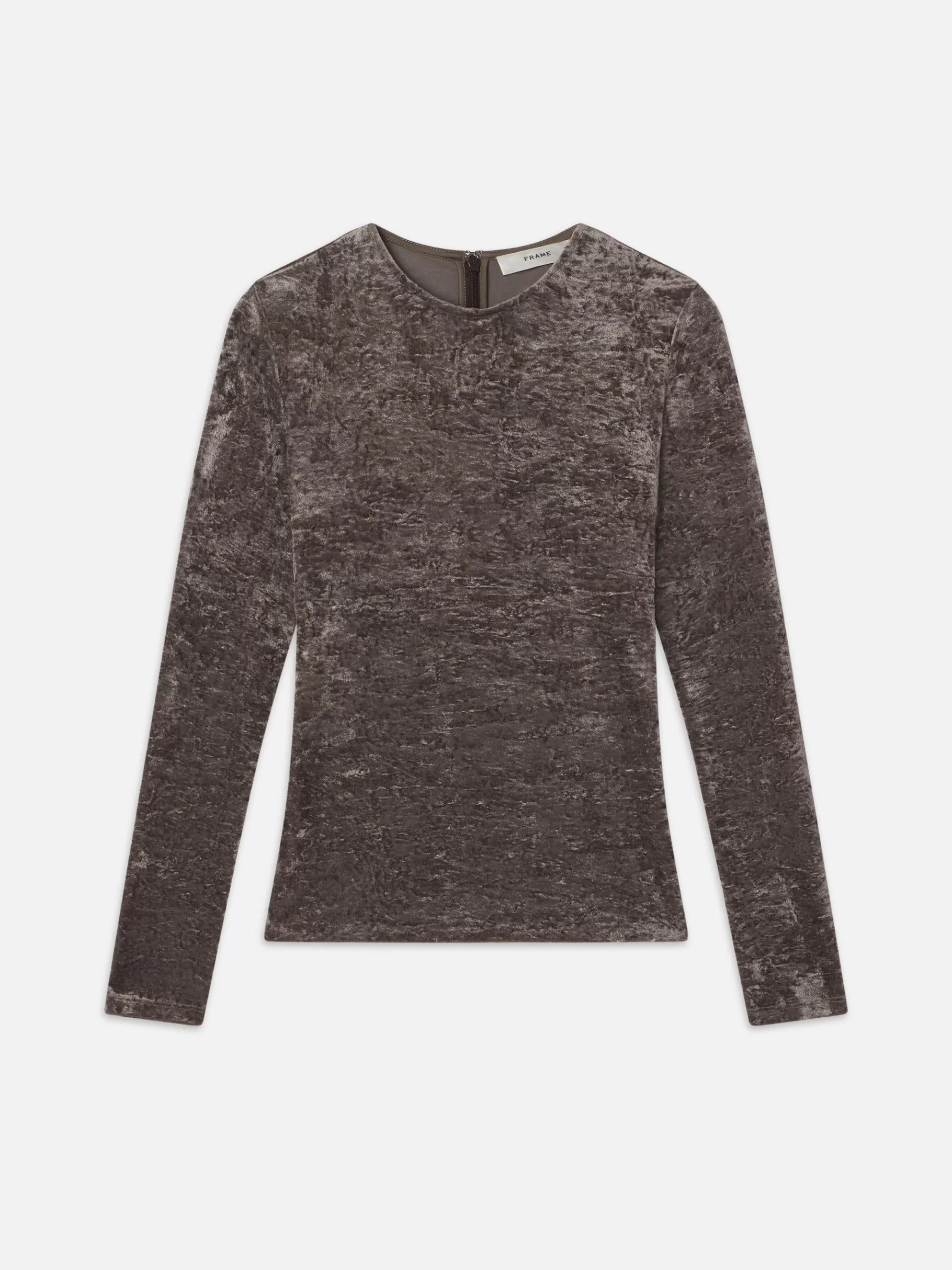 Tops & Blouses*FRAME Velvet Long Sleeve Top in Dusk