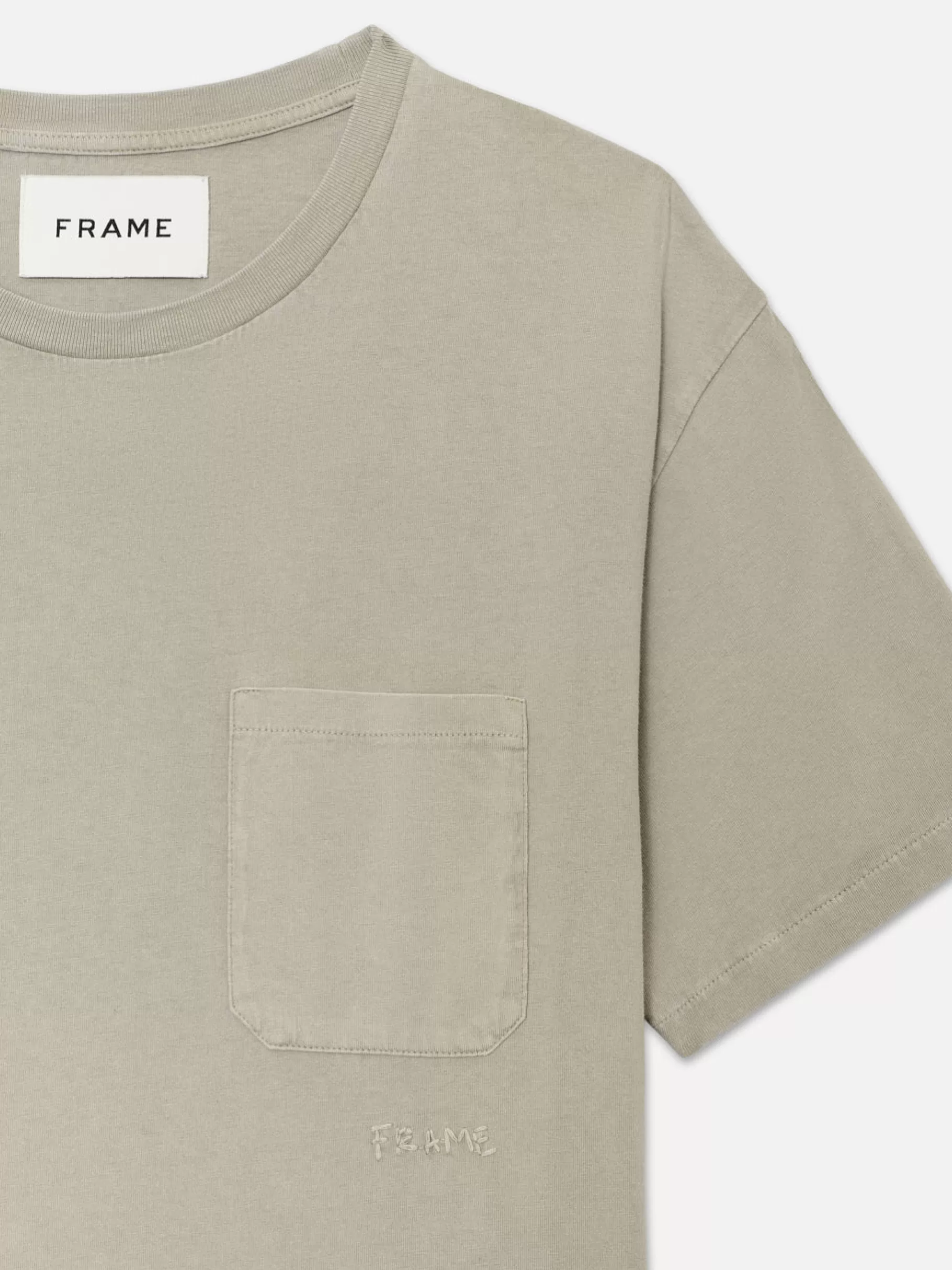 Tees & Polos*FRAME Vintage Tee in Vintage Smoke Beige Vintagesmokebeige