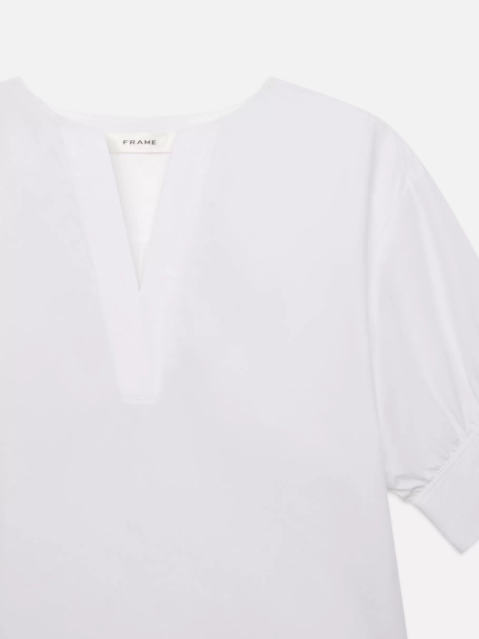 Tops & Blouses*FRAME V-Neck Popover Top in White
