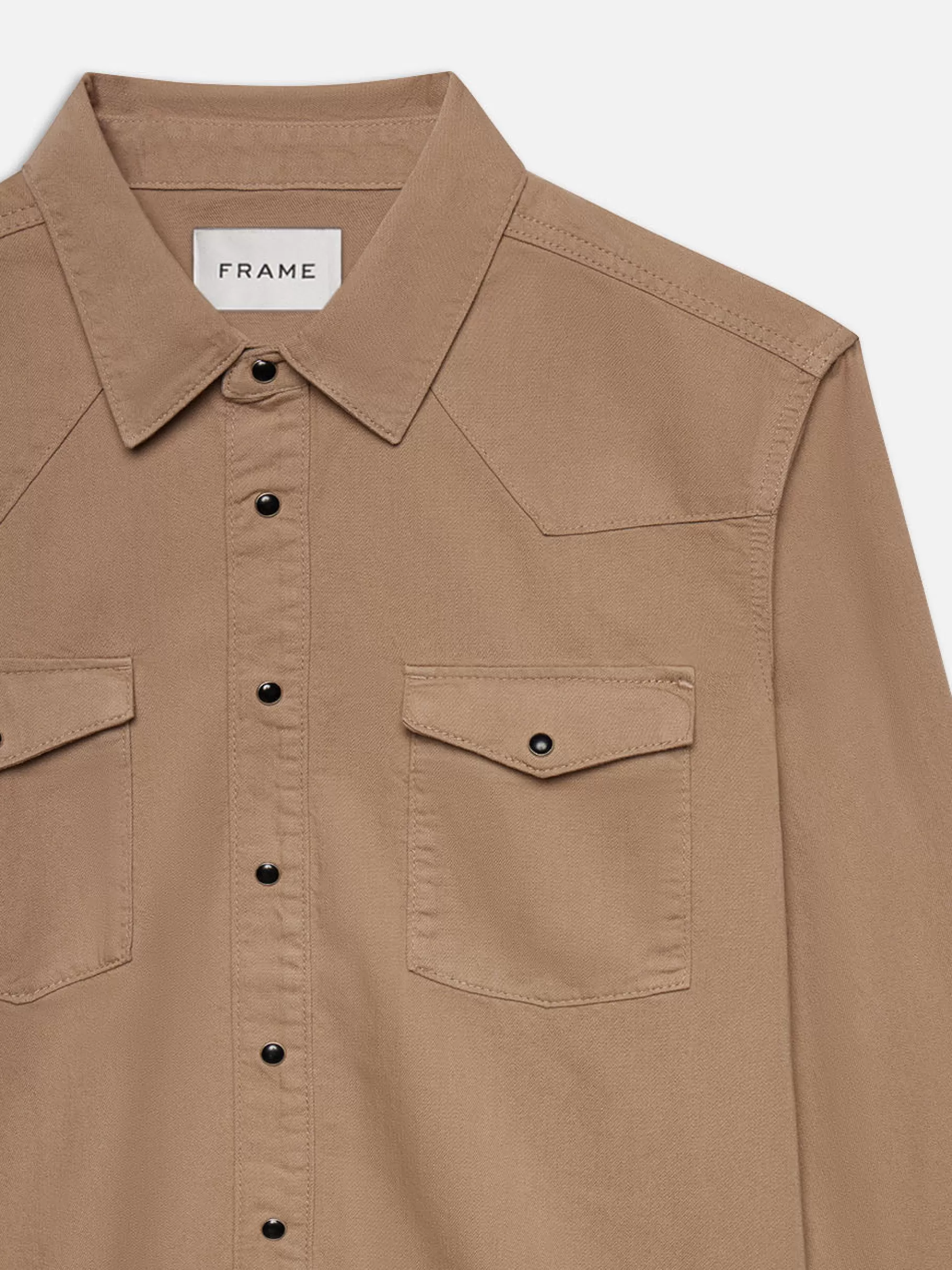Denim Shirts | Shirts*FRAME Western Denim Shirt in Dark Beige Darkbeige