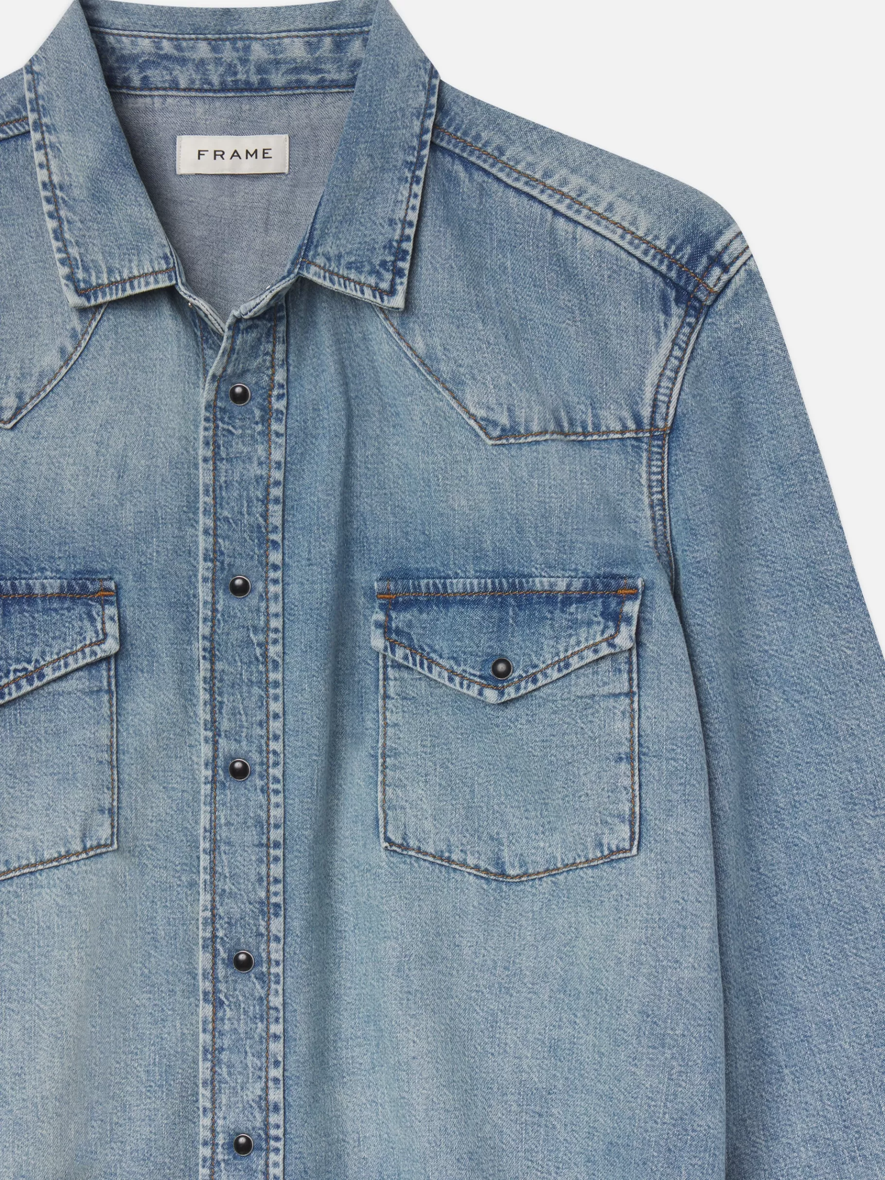 Denim Shirts | Shirts*FRAME Western Denim Shirt in Fantasy