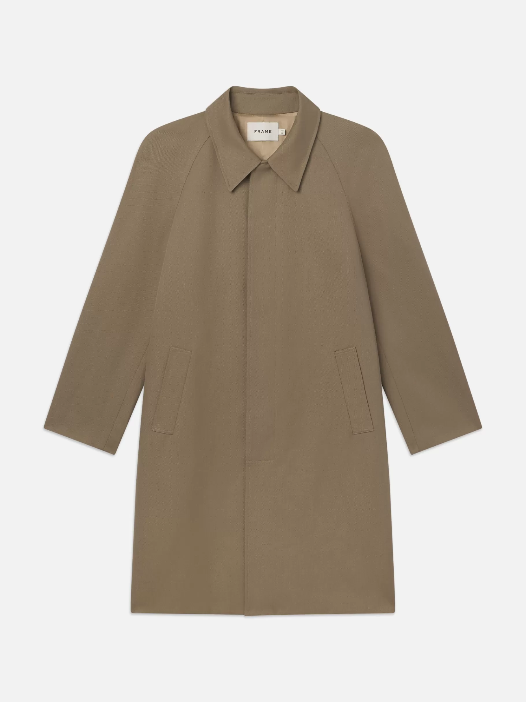 Jackets & Coats*FRAME Wool Trench Coat in Light Brown Lightbrown