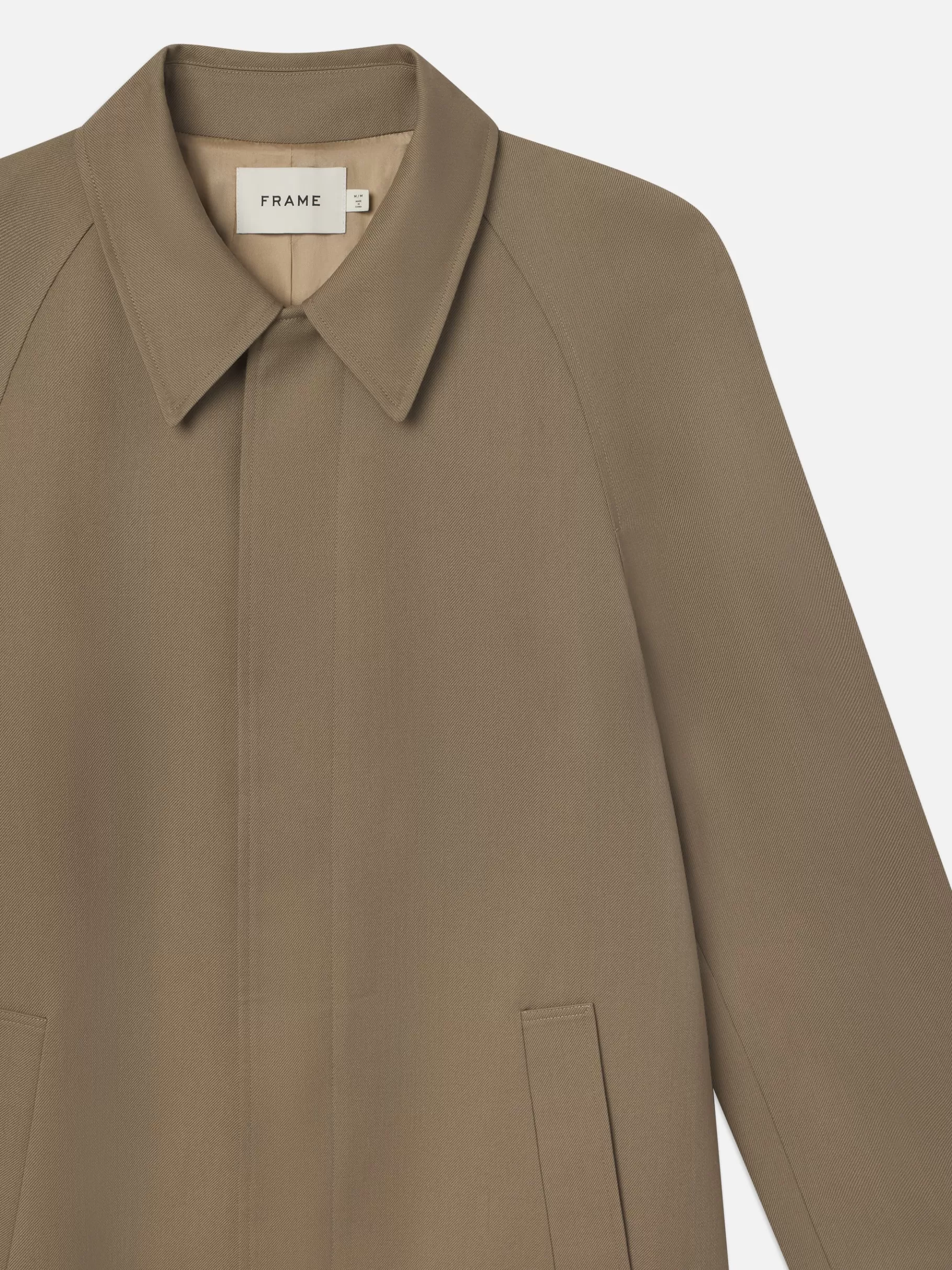 Jackets & Coats*FRAME Wool Trench Coat in Light Brown Lightbrown