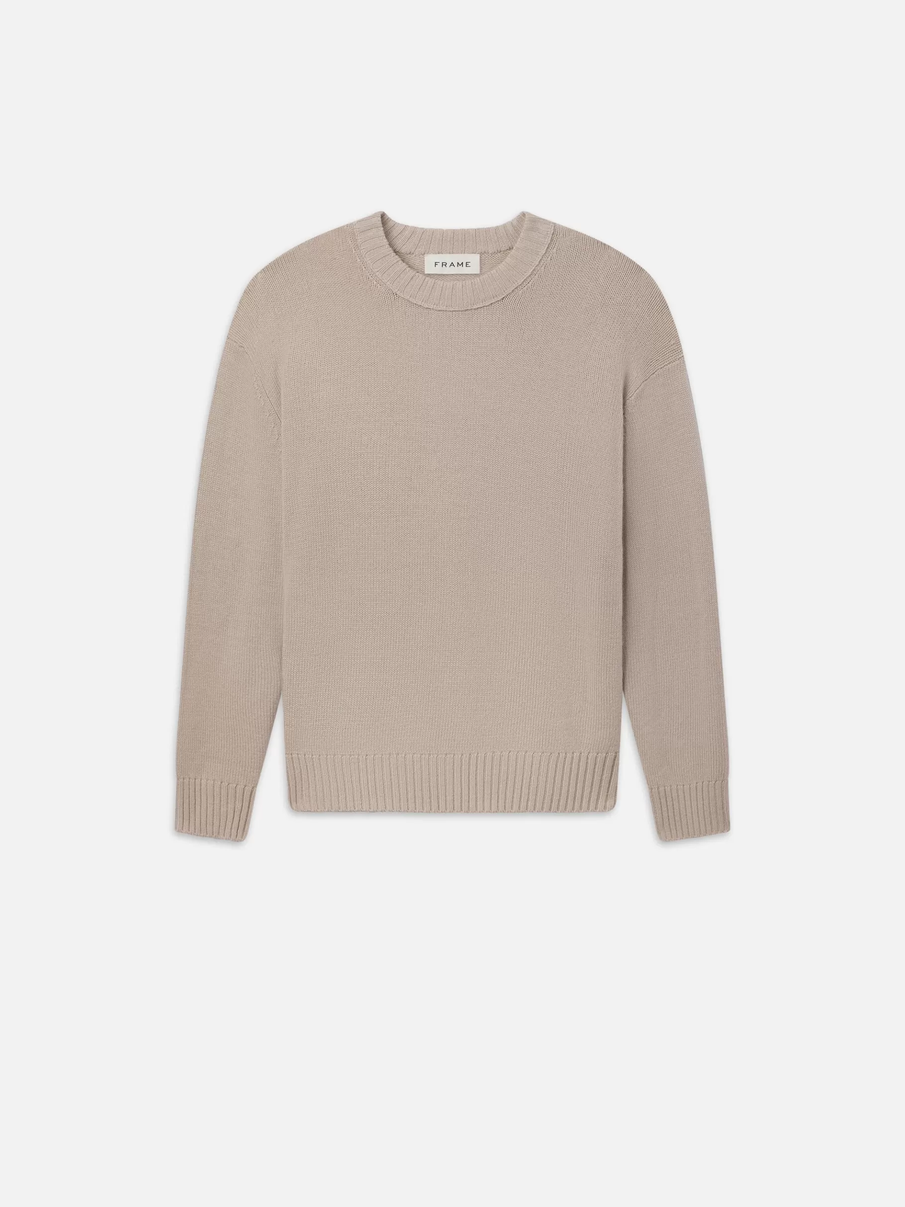 Sweaters & Hoodies*FRAME Woolen Cashmere Blend Sweater in Grey Beige Greybeige